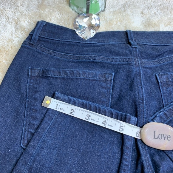 Ann Taylor Loft Super Skinny Dark Indigo Wash Mid Rise Straight Leg Jeans 29 8 - Picture 7 of 9